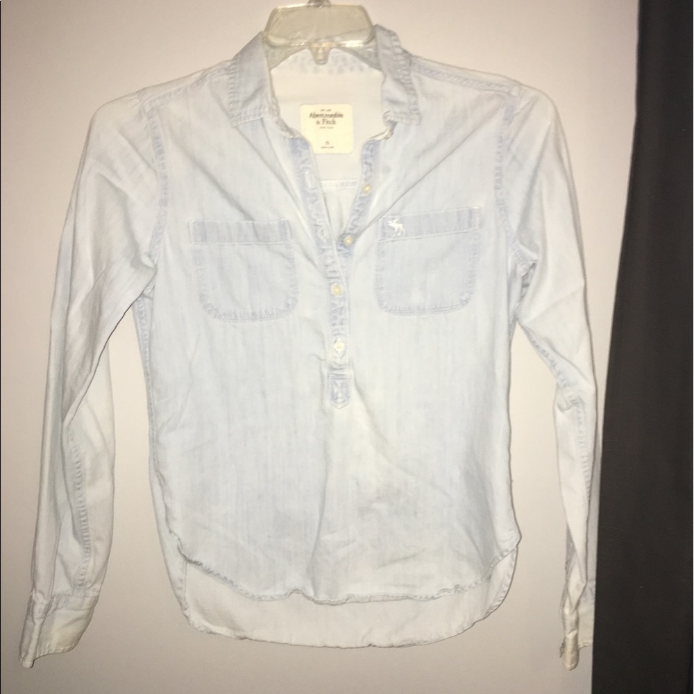 abercrombie denim long sleeve
